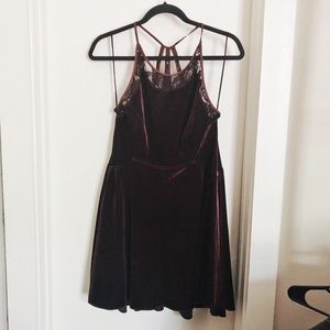 Free People Maroon Dress